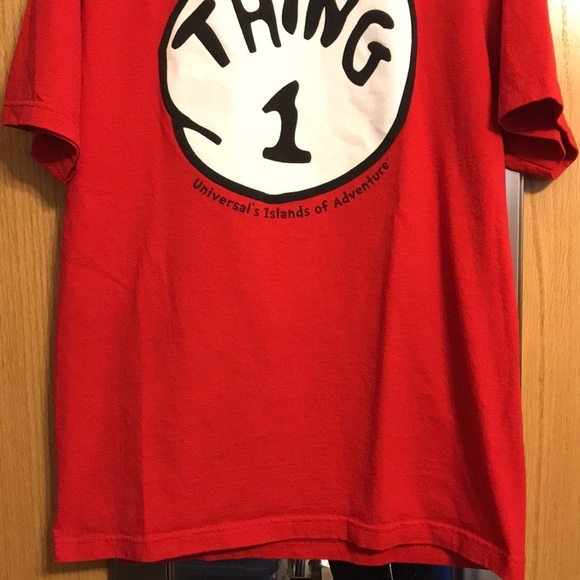 Universal Studios red Thing 1 short sleeve tee shirt size Large - Picture 4 of 7